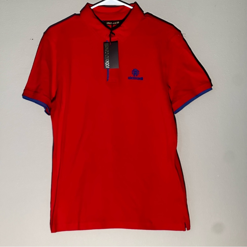 Roberto Cavalli Red Joshua Polo Men’s Size Medium
